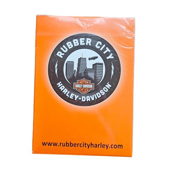 Rubber City Harley Davidson Playing Cards New - Picture 2 of 2